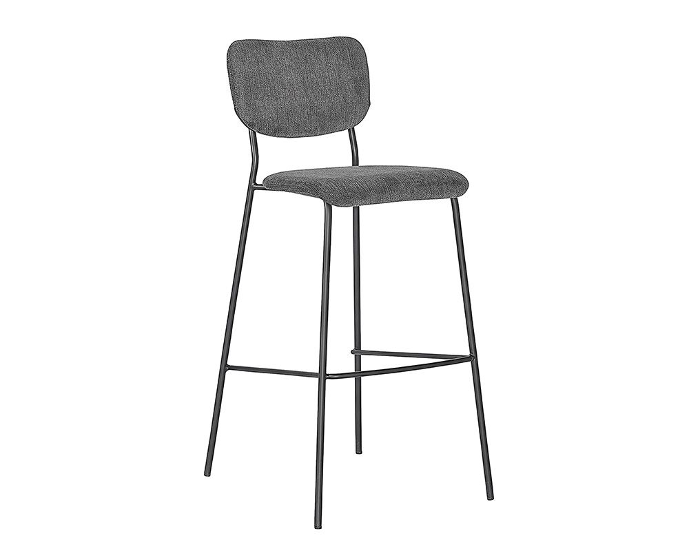 SUNPAN Cullen Barstool - Polo Club Kohl Grey/Polo Club Stone