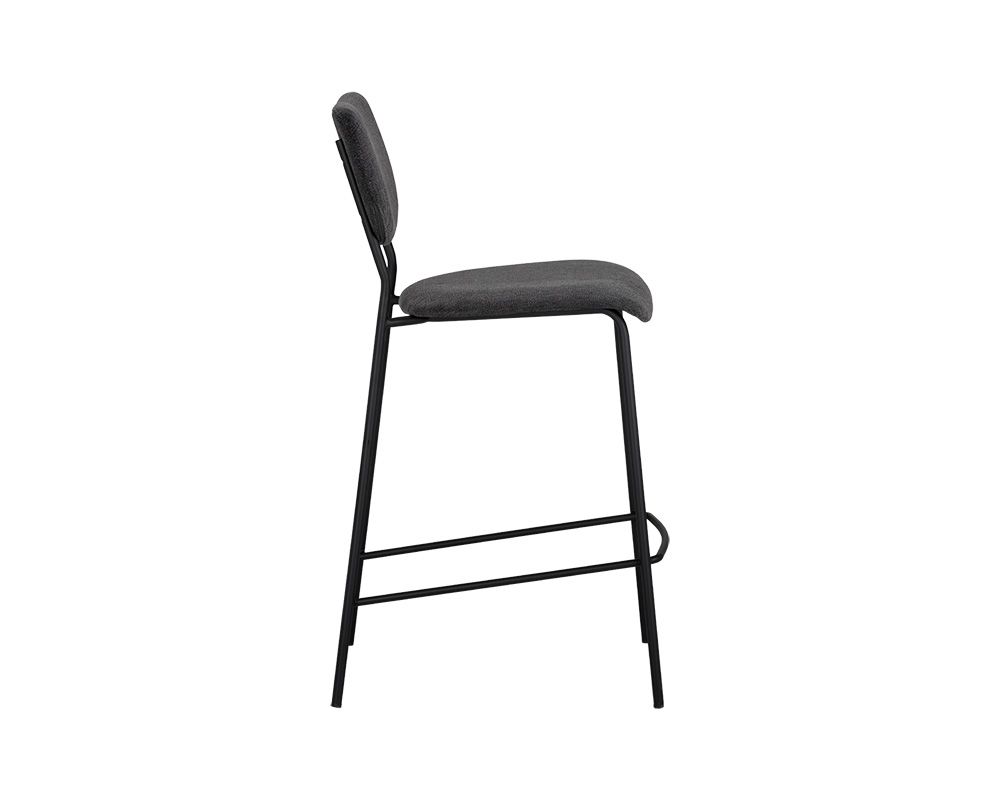 SUNPAN Cullen Counter Stool - Polo Club Kohl Grey/Polo Club Stone