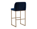 Sunpan Nevin Barstool - Polo Club Muslin/Sapphire Blue/Shadow Grey