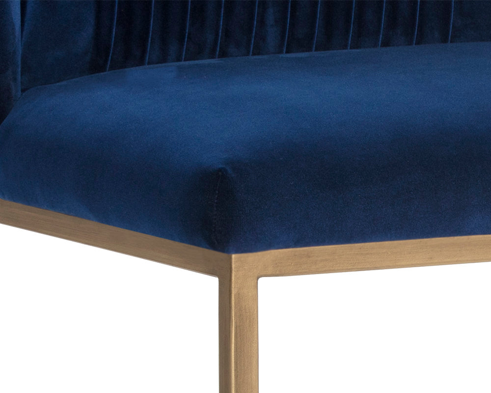 Sunpan Nevin Barstool - Polo Club Muslin/Sapphire Blue/Shadow Grey