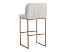 Sunpan Nevin Barstool - Polo Club Muslin/Sapphire Blue/Shadow Grey