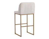 Sunpan Nevin Barstool - Polo Club Muslin/Sapphire Blue/Shadow Grey
