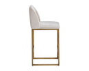 Sunpan Nevin Counter Stool - Polo Club Muslin/Sapphire Blue/Shadow Grey