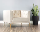 Sunpan Westin Armchair - Vintage Black Night/Caramel/Peacock/Steel Grey/Vanilla Leather