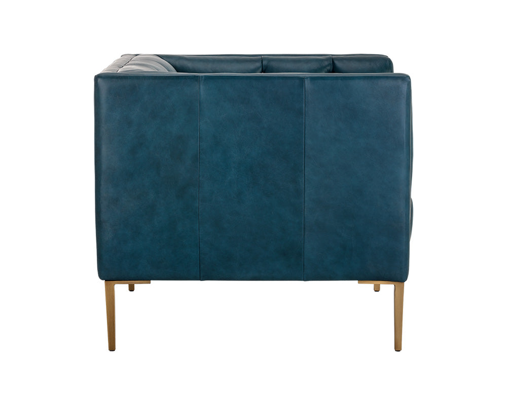 Sunpan Westin Armchair - Vintage Black Night/Caramel/Peacock/Steel Grey/Vanilla Leather