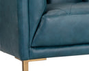 Sunpan Westin Armchair - Vintage Black Night/Caramel/Peacock/Steel Grey/Vanilla Leather