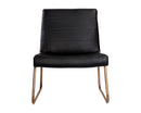 Sunpan Anton Lounge Chair - Bravo Cognac/Bravo Cream/Vintage Black