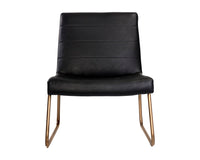 Sunpan Anton Lounge Chair - Bravo Cognac/Bravo Cream/Vintage Black