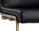 Sunpan Anton Lounge Chair - Bravo Cognac/Bravo Cream/Vintage Black
