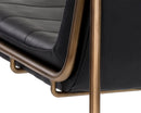 Sunpan Anton Lounge Chair - Bravo Cognac/Bravo Cream/Vintage Black