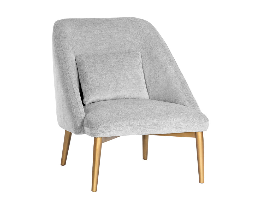 Sunpan Riley Lounge Chair - Polo Club Kohl Grey/Stone