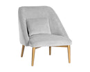 Sunpan Riley Lounge Chair - Polo Club Kohl Grey/Stone