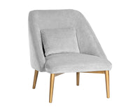 Sunpan Riley Lounge Chair - Polo Club Kohl Grey/Stone
