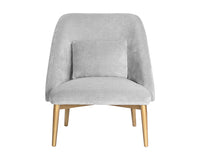 Sunpan Riley Lounge Chair - Polo Club Kohl Grey/Stone