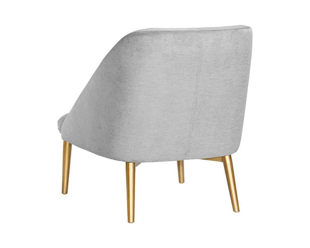Sunpan Riley Lounge Chair - Polo Club Kohl Grey/Stone