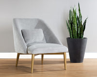 Sunpan Riley Lounge Chair - Polo Club Kohl Grey/Stone