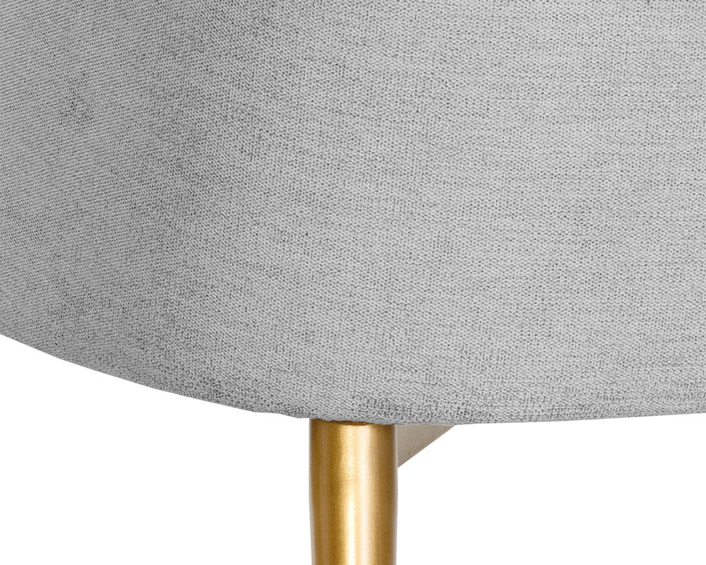 Sunpan Riley Lounge Chair - Polo Club Kohl Grey/Stone