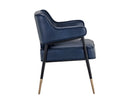 Sunpan Derome Dining Armchair - Bravo Admiral/Portabella/Polo Club Stone