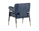 Sunpan Derome Dining Armchair - Bravo Admiral/Portabella/Polo Club Stone