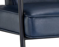 Sunpan Derome Dining Armchair - Bravo Admiral/Portabella/Polo Club Stone