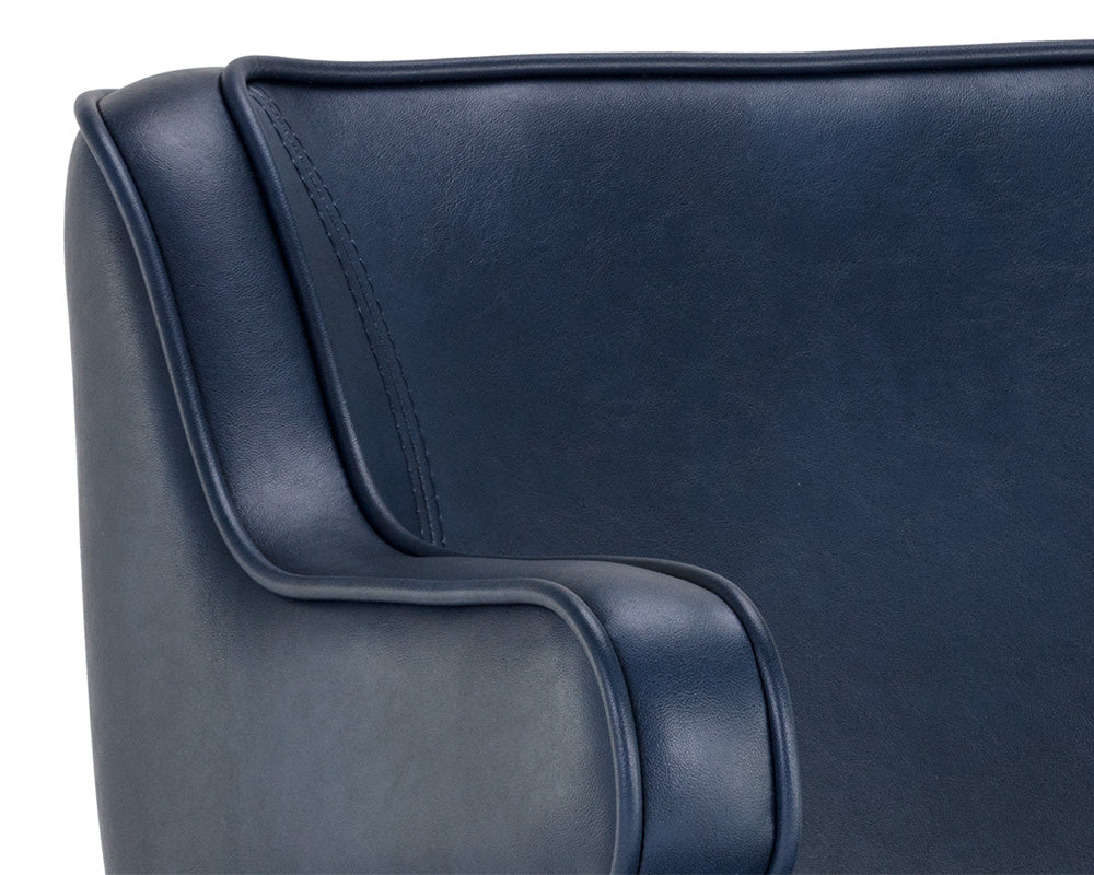 Sunpan Derome Dining Armchair - Bravo Admiral/Portabella/Polo Club Stone