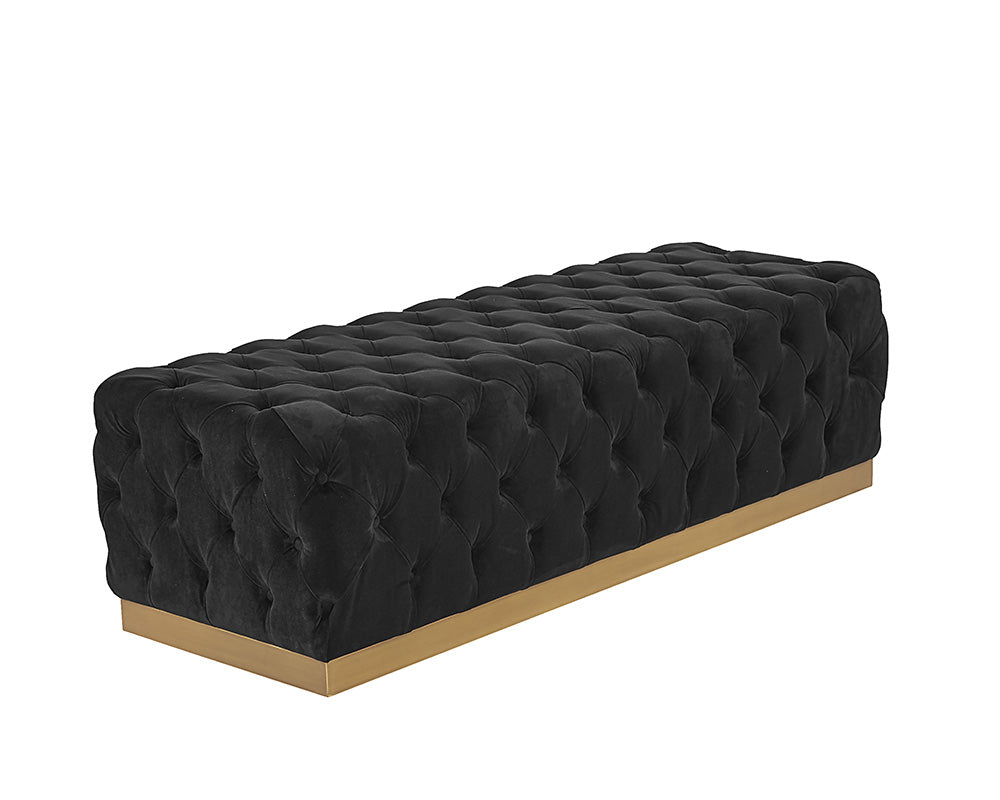 Sunpan Babette Bench - Abbington Black / Piccolo Prosecco