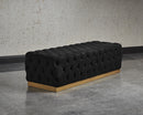 Sunpan Babette Bench - Abbington Black / Piccolo Prosecco