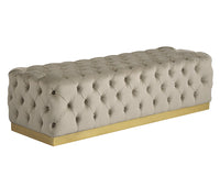 Sunpan Babette Bench - Abbington Black / Piccolo Prosecco