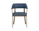 Sunpan Dixie Dining Armchair - Dillon Black/Snow/Williamsburg