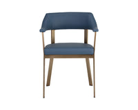 Sunpan Dixie Dining Armchair - Dillon Black/Snow/Williamsburg