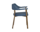 Sunpan Dixie Dining Armchair - Dillon Black/Snow/Williamsburg