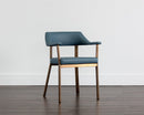 Sunpan Dixie Dining Armchair - Dillon Black/Snow/Williamsburg