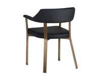 Sunpan Dixie Dining Armchair - Dillon Black/Snow/Williamsburg