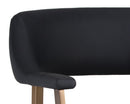 Sunpan Dixie Dining Armchair - Dillon Black/Snow/Williamsburg