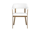Sunpan Dixie Dining Armchair - Dillon Black/Snow/Williamsburg