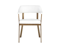 Sunpan Dixie Dining Armchair - Dillon Black/Snow/Williamsburg