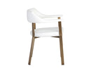 Sunpan Dixie Dining Armchair - Dillon Black/Snow/Williamsburg