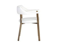 Sunpan Dixie Dining Armchair - Dillon Black/Snow/Williamsburg