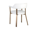 Sunpan Dixie Dining Armchair - Dillon Black/Snow/Williamsburg