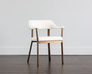Sunpan Dixie Dining Armchair - Dillon Black/Snow/Williamsburg