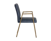 Sunpan Homer Dining Armchair - Bravo Admiral/Ash/Cognac