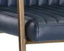 Sunpan Homer Dining Armchair - Bravo Admiral/Ash/Cognac