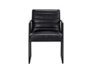 Sunpan Spyros Dining Armchair - Bravo Cream/Coal Black/Overcast Grey