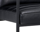 Sunpan Spyros Dining Armchair - Bravo Cream/Coal Black/Overcast Grey