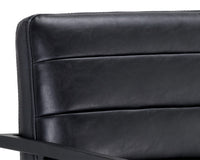 Sunpan Spyros Dining Armchair - Bravo Cream/Coal Black/Overcast Grey