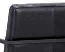 Sunpan Spyros Dining Armchair - Bravo Cream/Coal Black/Overcast Grey