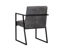 Sunpan Spyros Dining Armchair - Bravo Cream/Coal Black/Overcast Grey