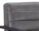Sunpan Spyros Dining Armchair - Bravo Cream/Coal Black/Overcast Grey