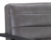 Sunpan Spyros Dining Armchair - Bravo Cream/Coal Black/Overcast Grey