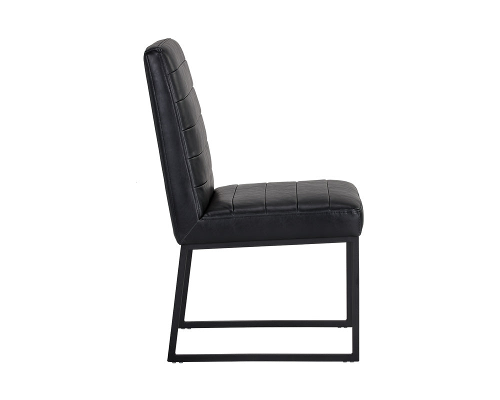 Sunpan Spyros Dining Chair - Bravo Cream/Coal Black/Overcast Grey
